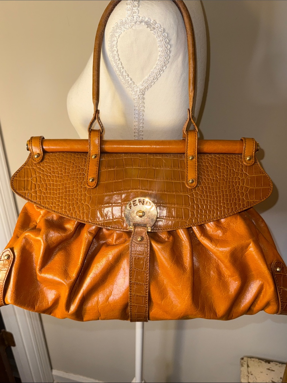 Vintage Tan Fendi Y2K